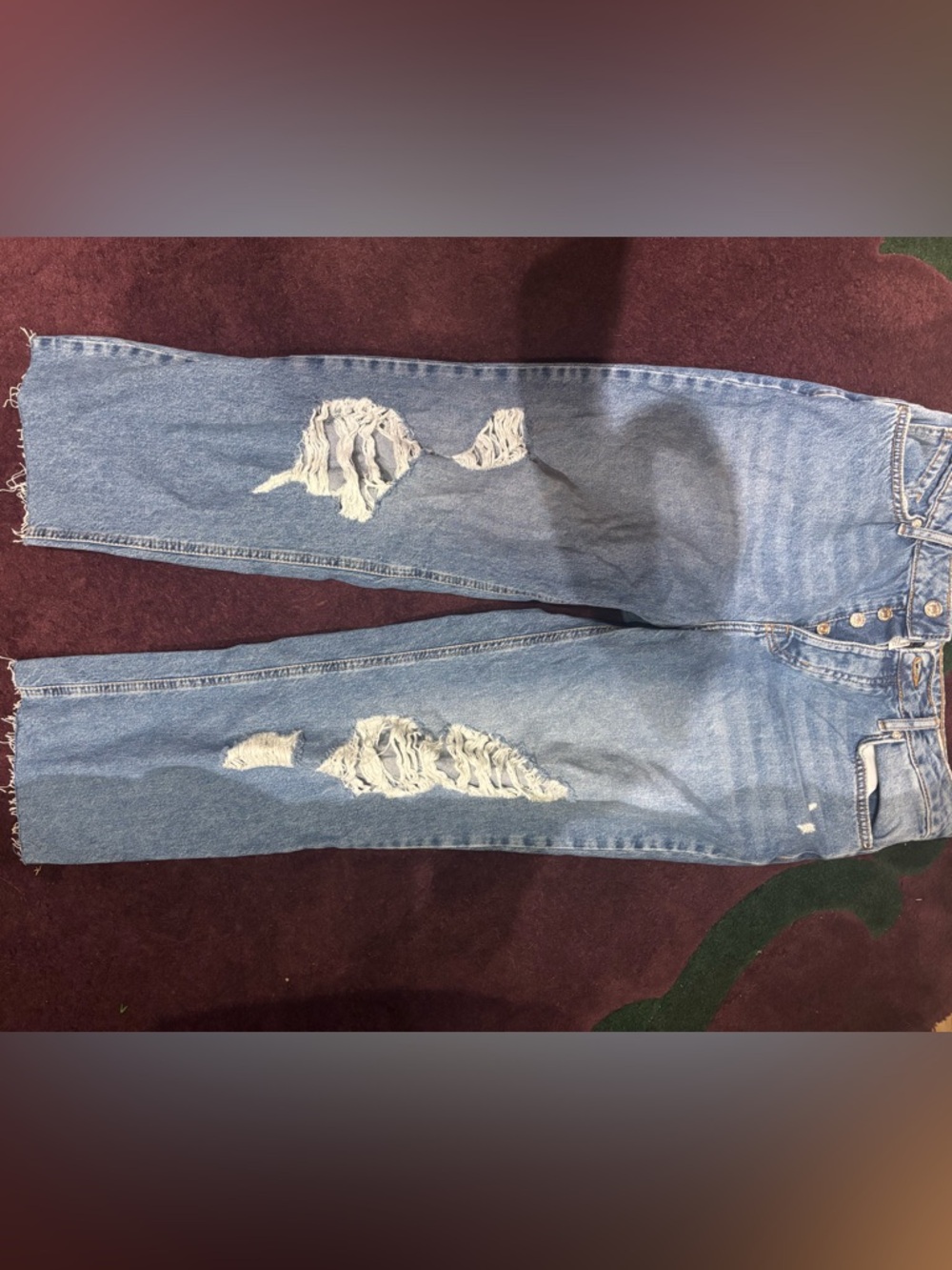 Forever 21 Light Blue Boyfriend Jeans
